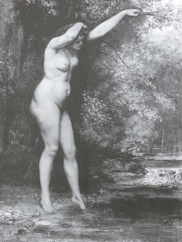 Bather, Gustave Courbet
